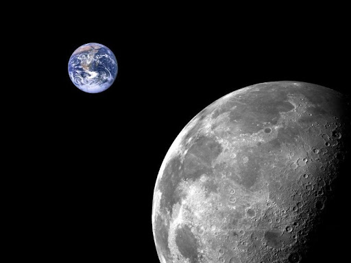 علاقة الأرض بالقمر